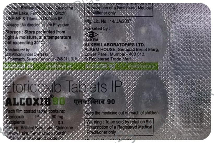 Alcoxib 90mg Tablet 10 Tablet Alkem Lab Ltd