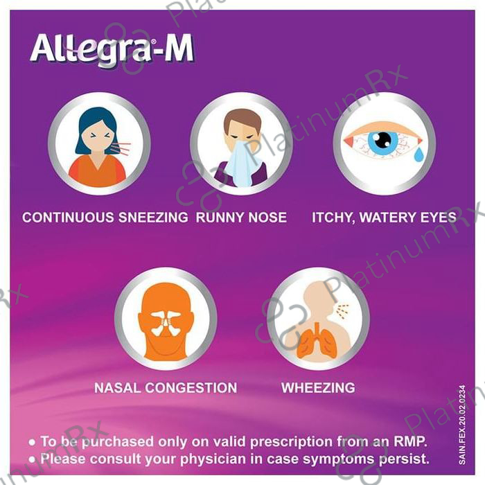 Allegra M 120/10mg Tablet 10s