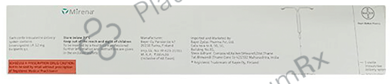 Mirena Intrauterine Delivery System 52mg 1s