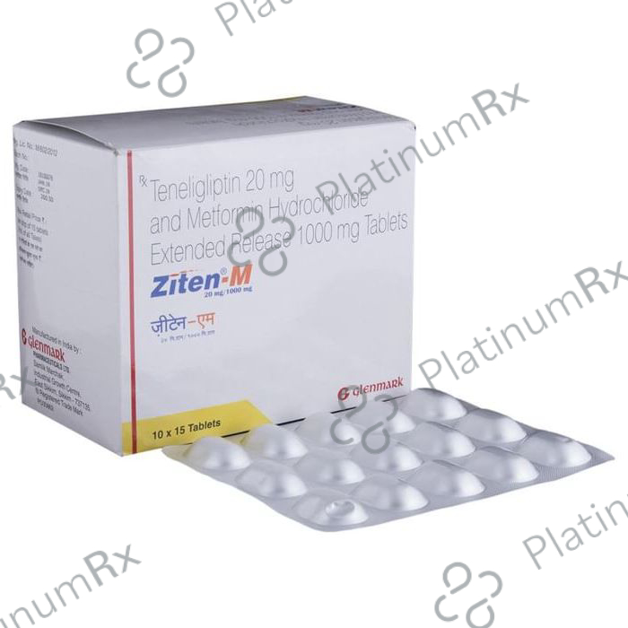 Ziten M 1000/20mg Tablet ER 15s