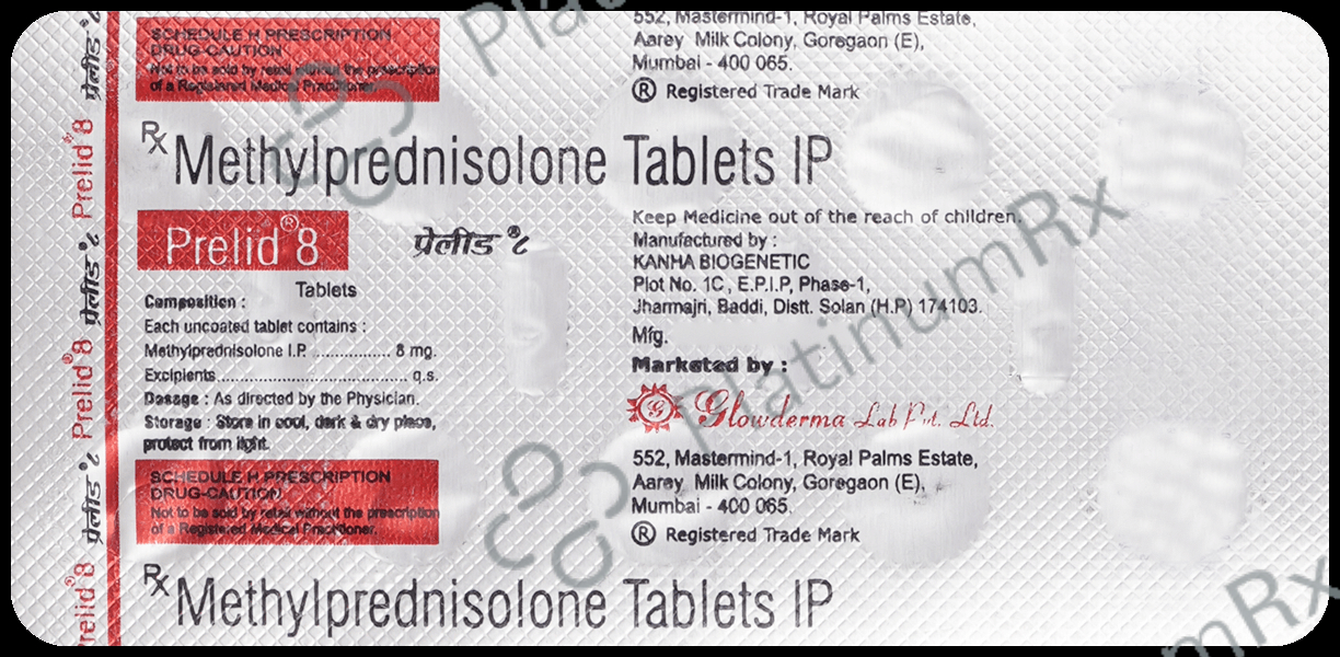 Prelid 8mg Tablet 10s