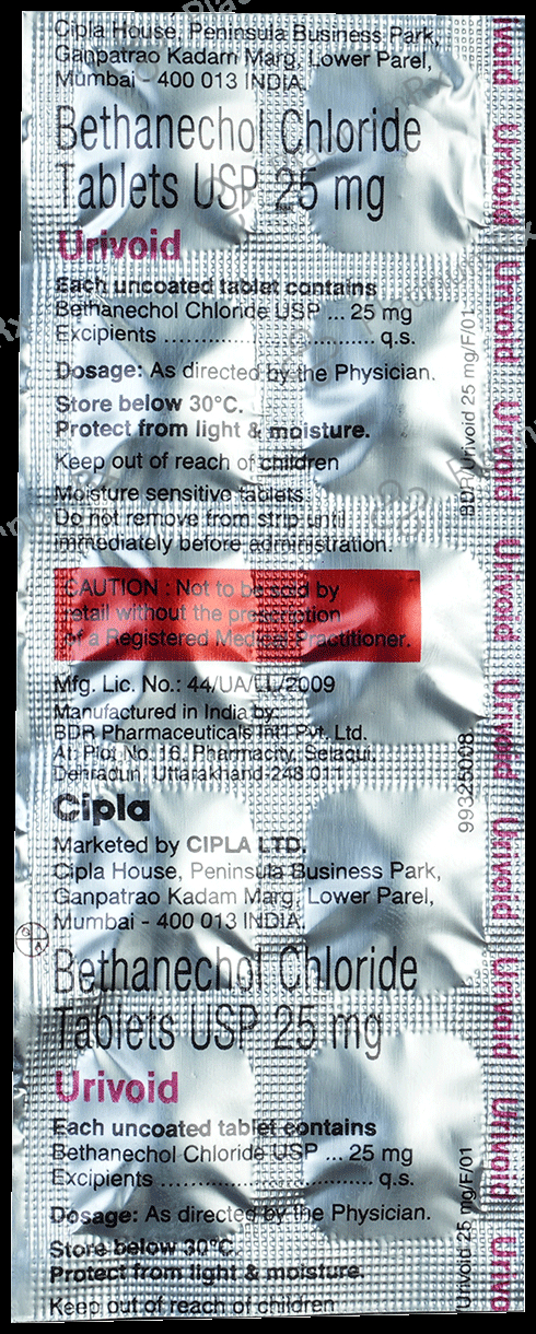 Urivoid 25mg Tablet 10s