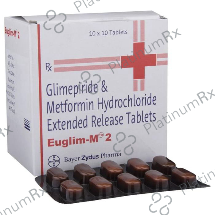 Euglim M 2/500mg Tablet PR 10s