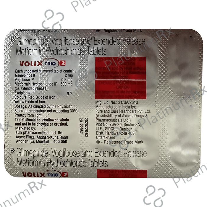Volix Trio 2 Tablet ER 10 Tablet ER