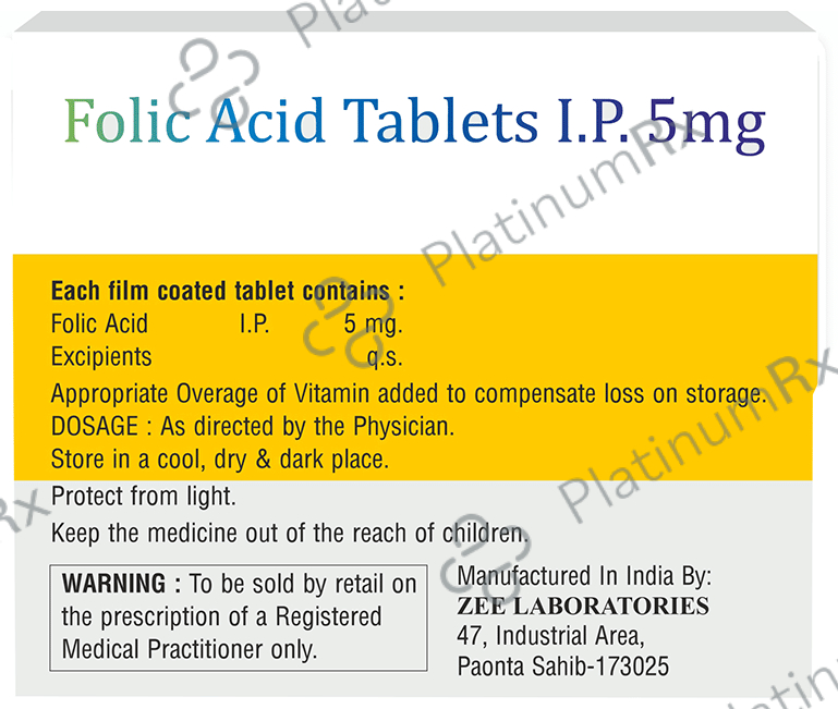 Folizee 5mg Tablet