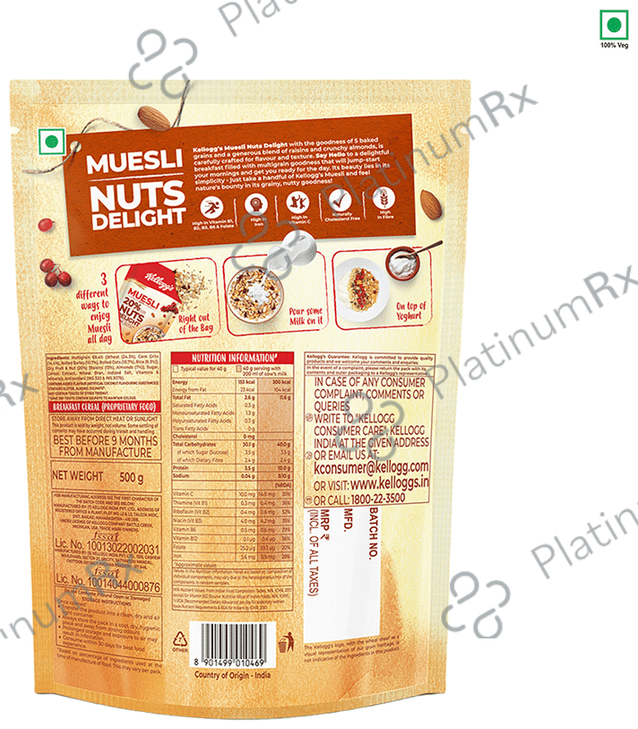 Kellogg's Muesli with 20% Nuts Delight