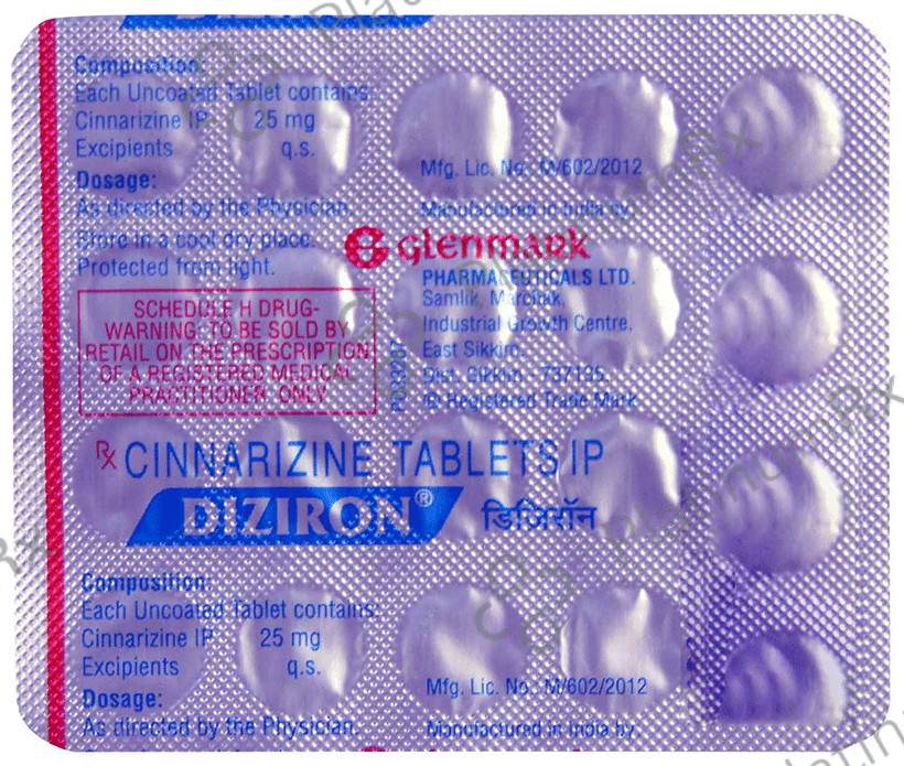 Diziron 25mg Tablet 20s