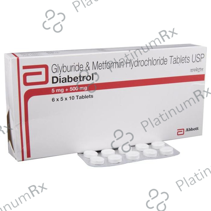 Diabetrol 5/500mg Tablet 10s