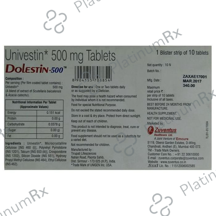 Dolestin 500 Tablet