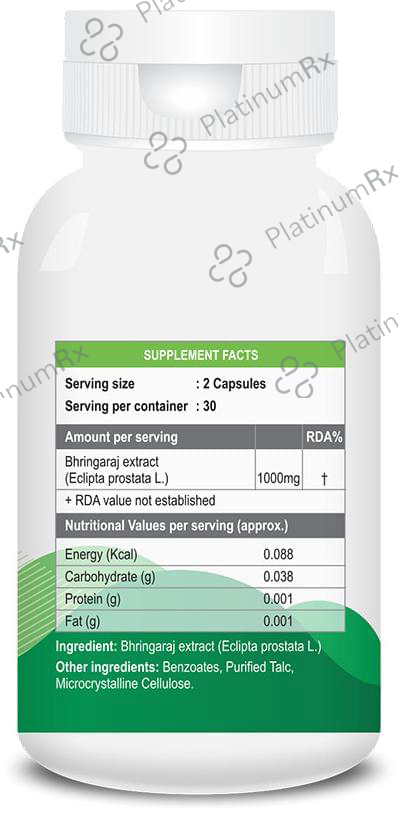Billion Cheers Bhringaraj Extract Vegetarian Capsules