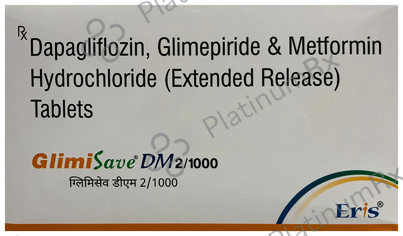 Glimisave DM 10/2/1000mg Tablet 10s