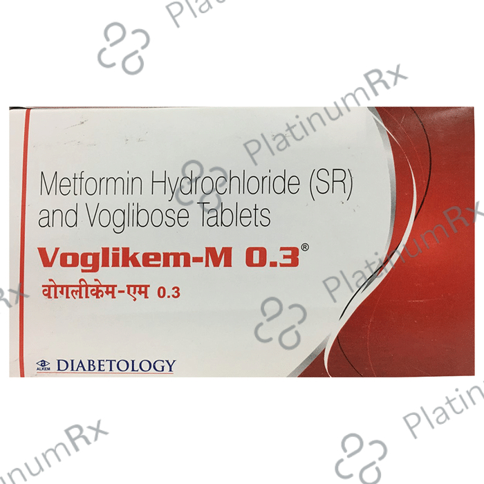 Voglikem M 500/0.3mg Tablet SR 10s