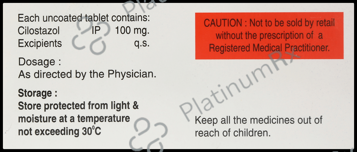 Cilotab 100mg Tablet 10s