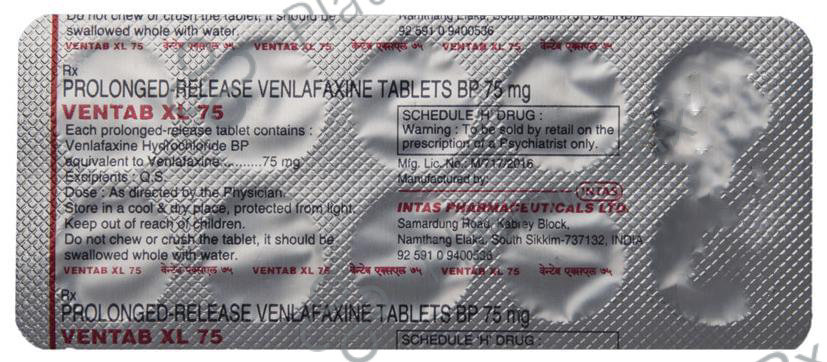 Ventab XL 75mg Tablet PR 10s