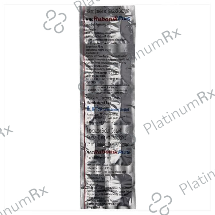 Mac Rabonik Plus 75/40mg Capsule SR 10s