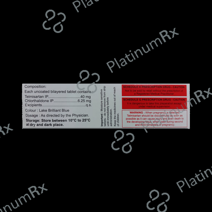 Eritel CH 6.25/40mg Tablet 15s