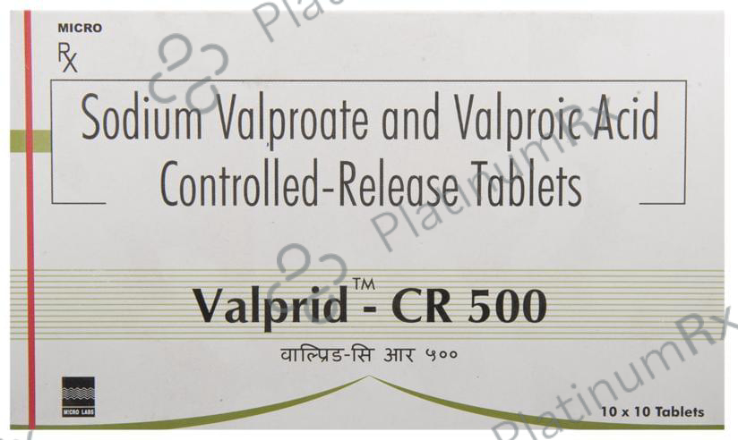 Valprid CR 500mg Tablet 10s