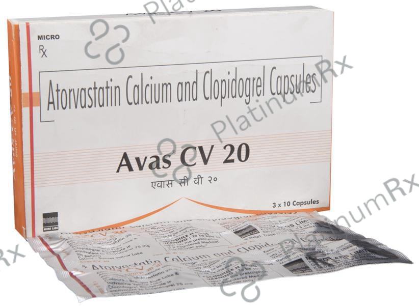 Avas CV 20/75mg Capsule 10s