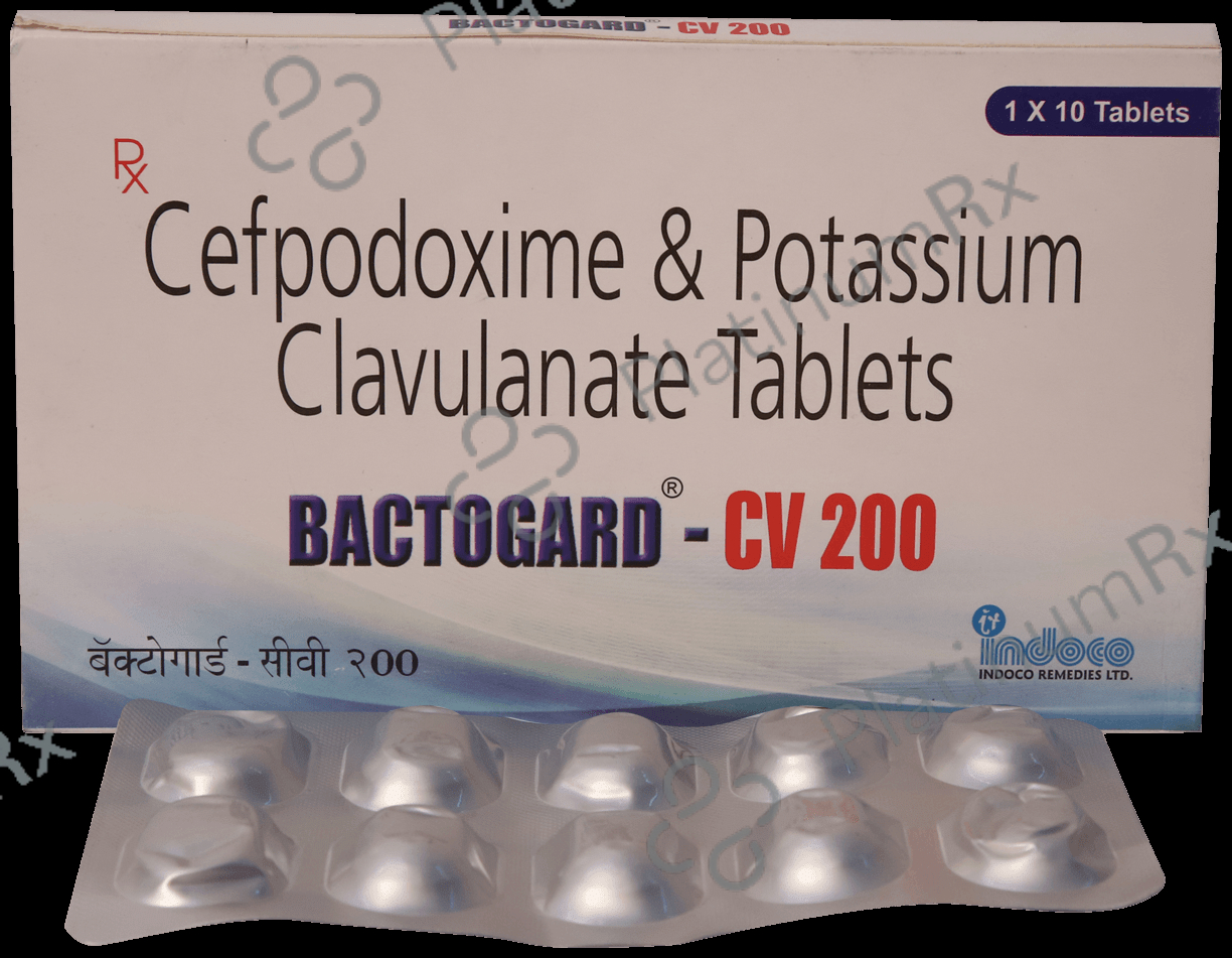 Bactogard CV 200/125mg Tablet 10s