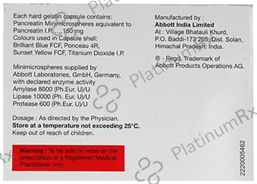 Creon 150mg Capsule 15s