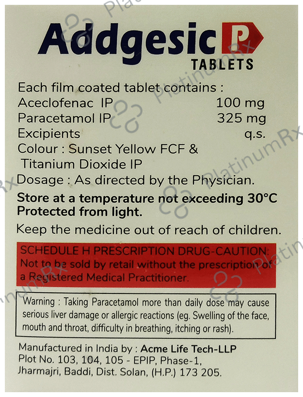 Addgesic P Tablet