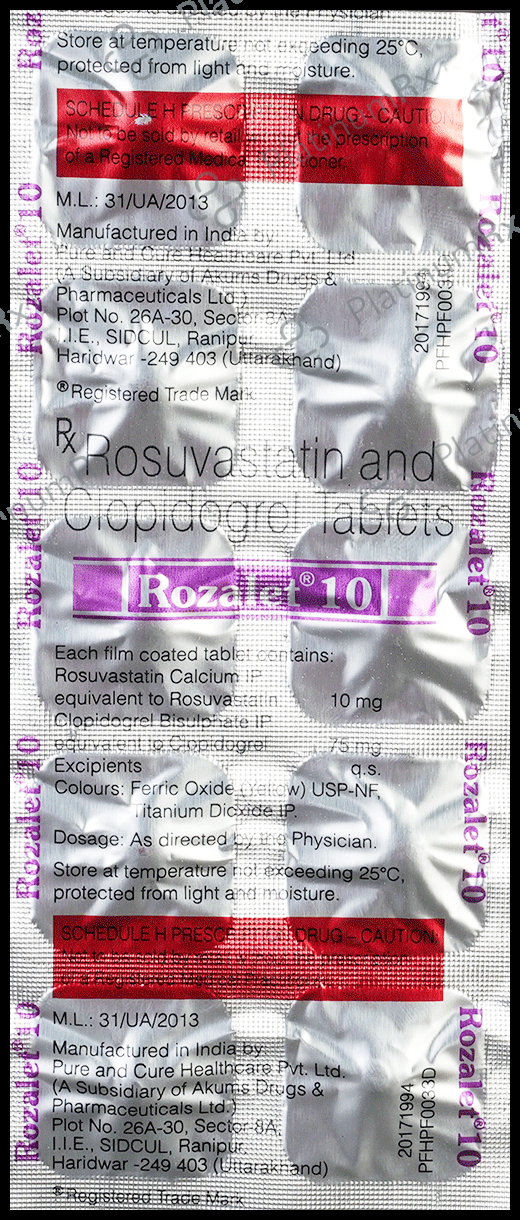 Rozalet 75/10mg Tablet 10s