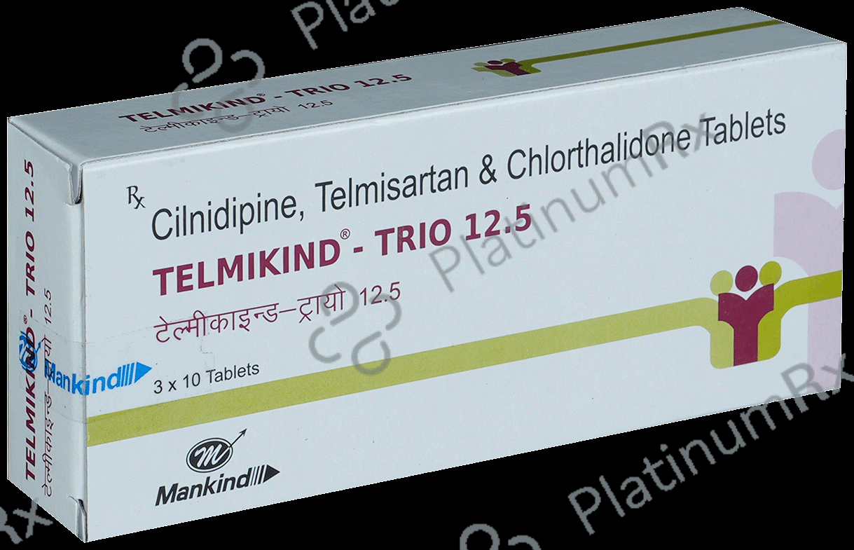 Telmikind Trio 40/10/12.5mg Tablet 10s