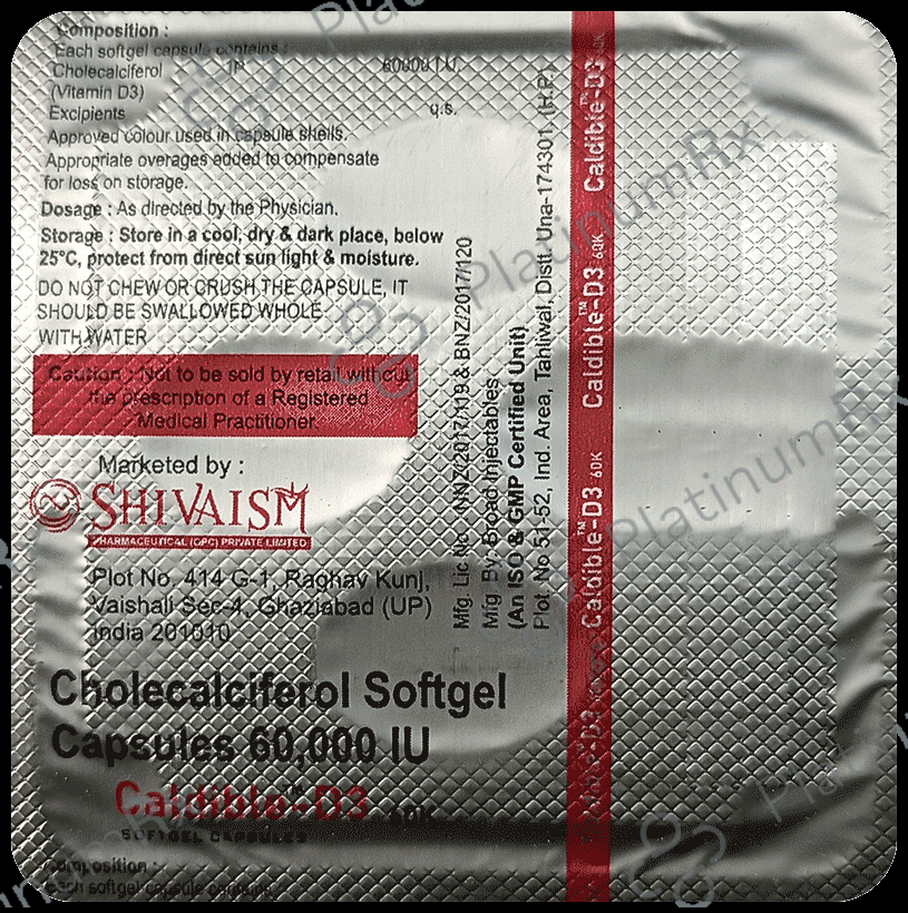 Caldible-D3 60K Softgel Capsule