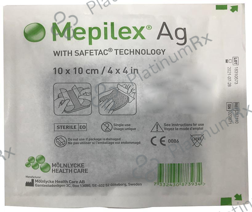 Mepilex Ag Dressing 10cm x 10cm