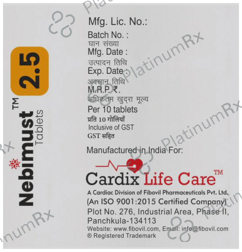 Nebimust 2.5 Tablet