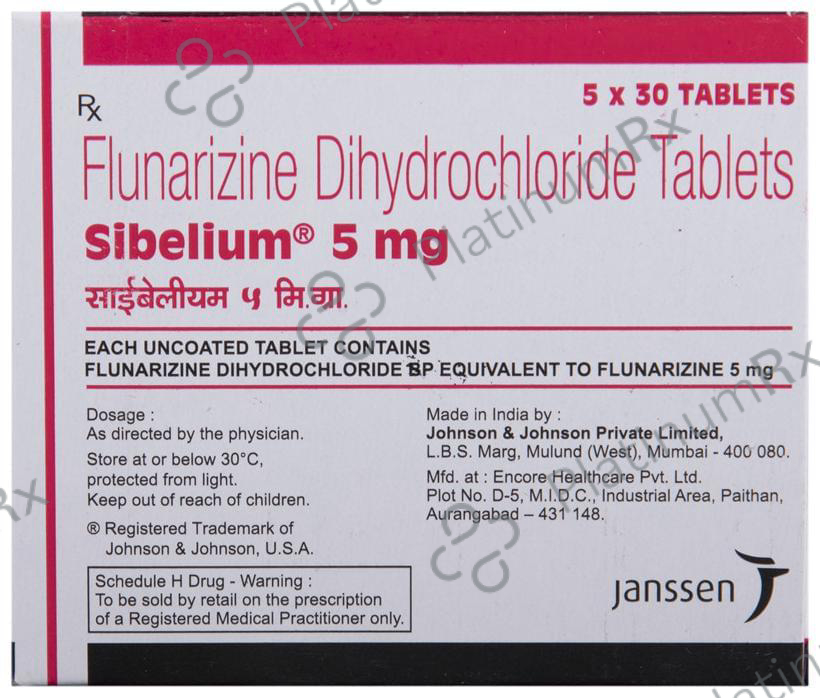 Sibelium 5mg Tablet 30s