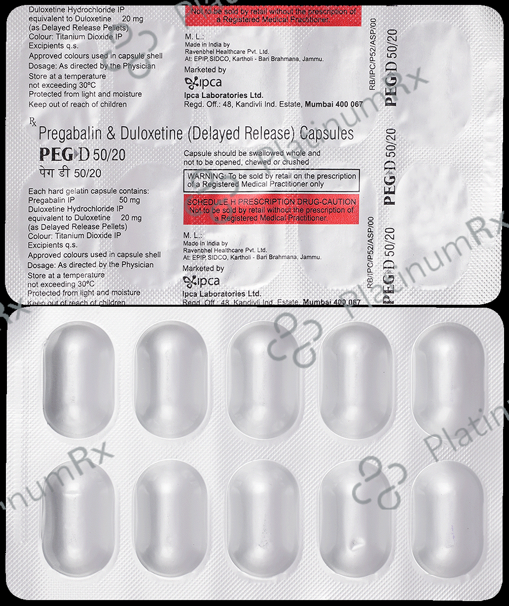 Peg D 50mg/20mg Capsule