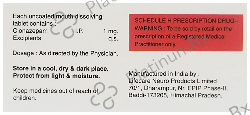 Zpam 1mg Tablet MD