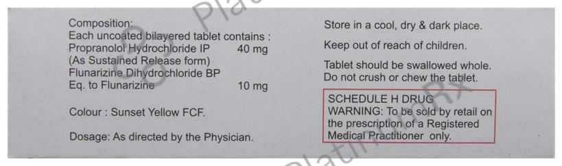 Migrabeta Plus 10/40mg Tablet 10s