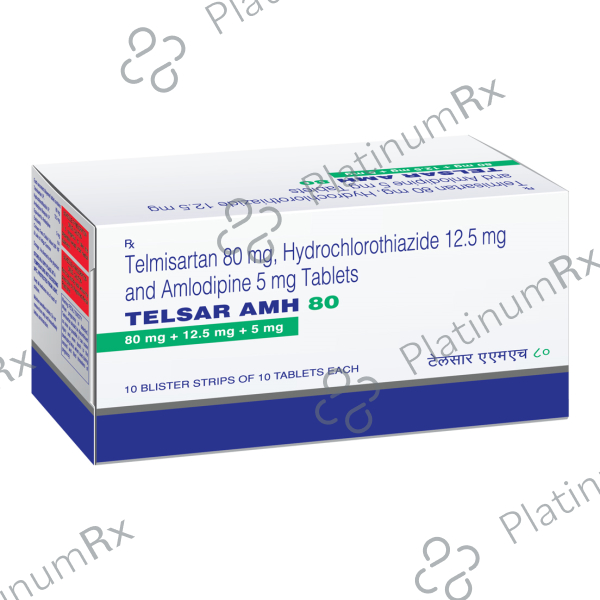 Telsar AMH 80/5/12.5mg Tablet 10s