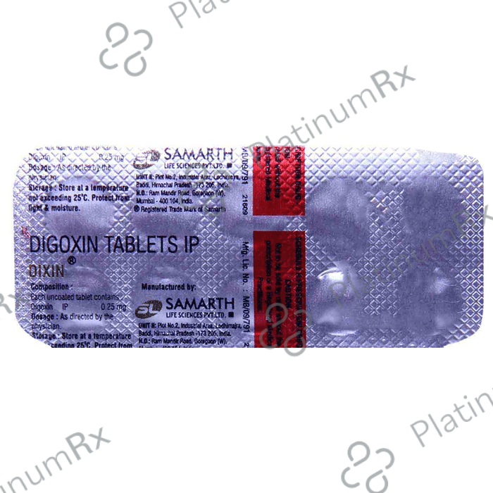 Dixin 0.25mg Tablet 10s