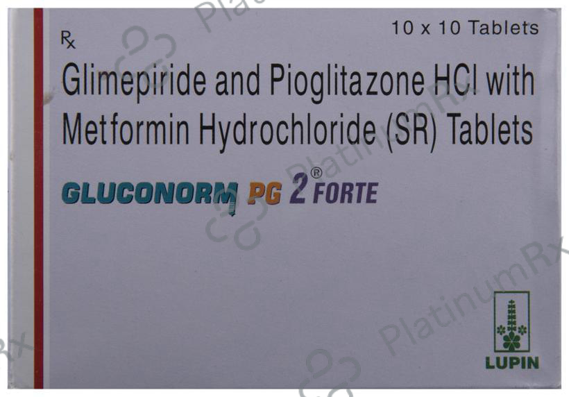 Gluconorm PG 2/1000/15mg Tablet SR 10s