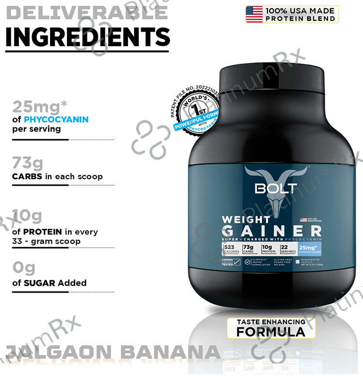 Bolt Weight Gainer Powder Madagascar Vanilla