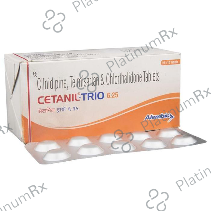 Cetanil Trio 6.25/10/40mg Tablet 10s