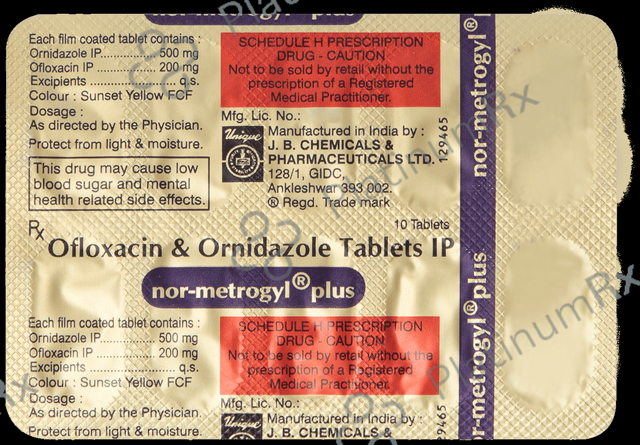 Nor-Metrogyl Plus Tablet 10 Tablet