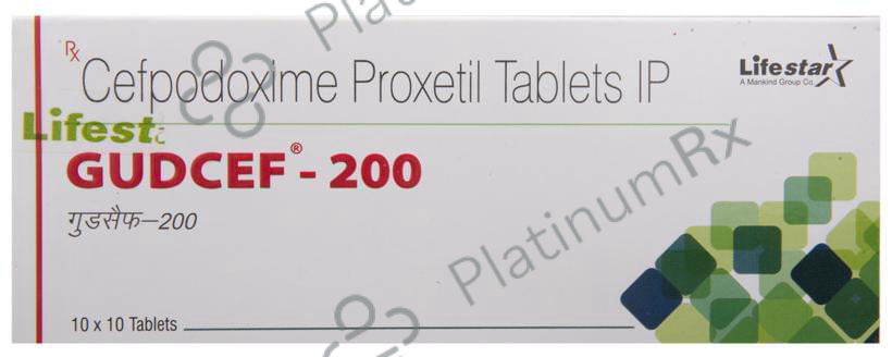 Gudcef 200mg Tablet 10s