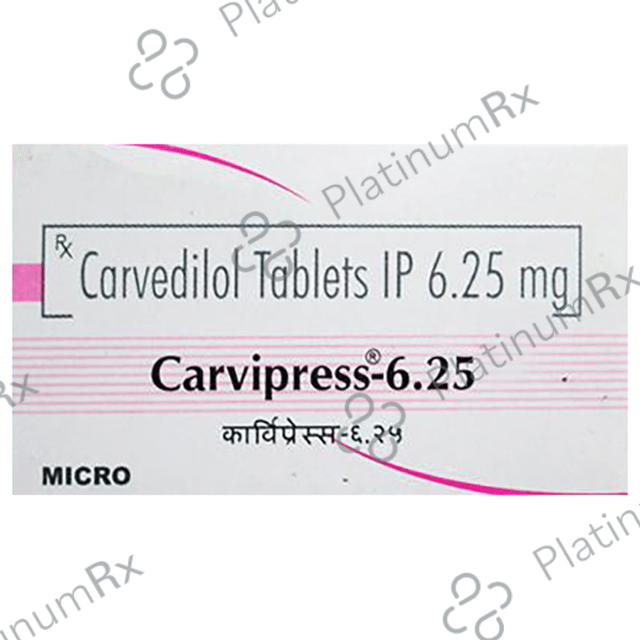 Carvipress 6.25 Tablet