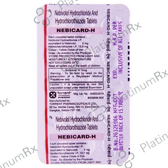 Nebicard H 12.5/5mg Tablet 15s