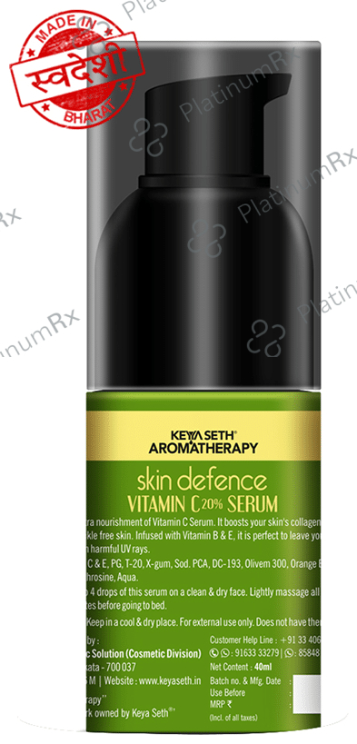 Keya Seth Aromatherapy Skin Defence Vitamin C 20% Serum + Vitamin B & E