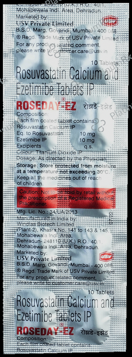 Roseday EZ 10/10mg Tablet 10s