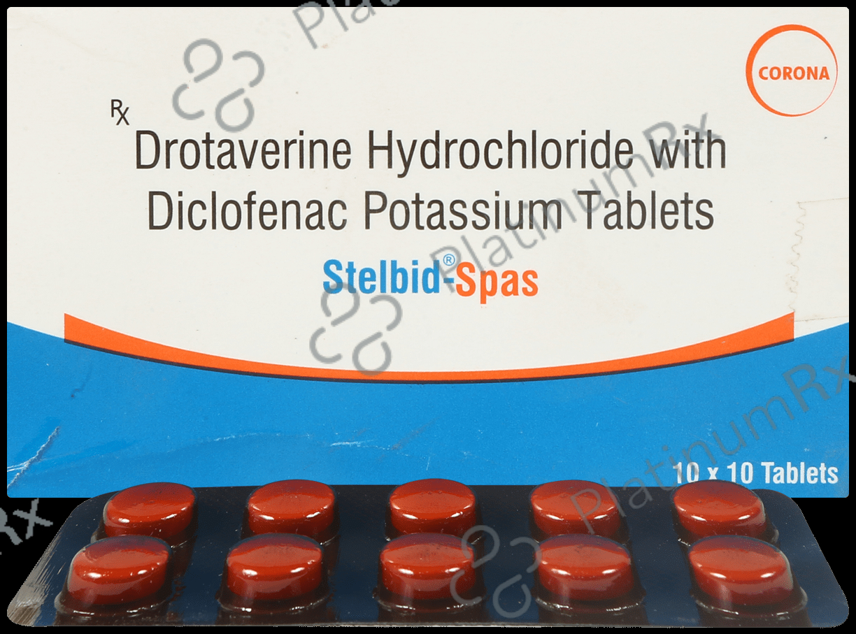 Stelbid Spas 80mg/50mg Tablet
