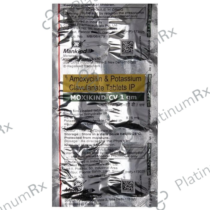 Moxikind CV 1gm 875/125mg Tablet 6s