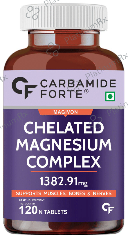 Carbamide Forte Chelated Magnesium Complex for Muscles, Bones & Nerves - Tablet 120 tablets