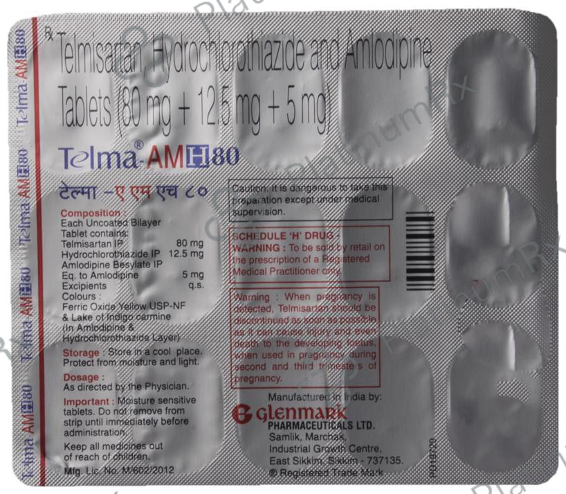 Telma AM H 5/12.5/80mg Tablet 15s