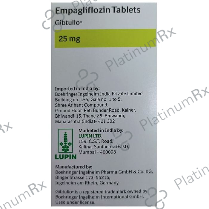 Gibtulio 25mg Tablet 10s
